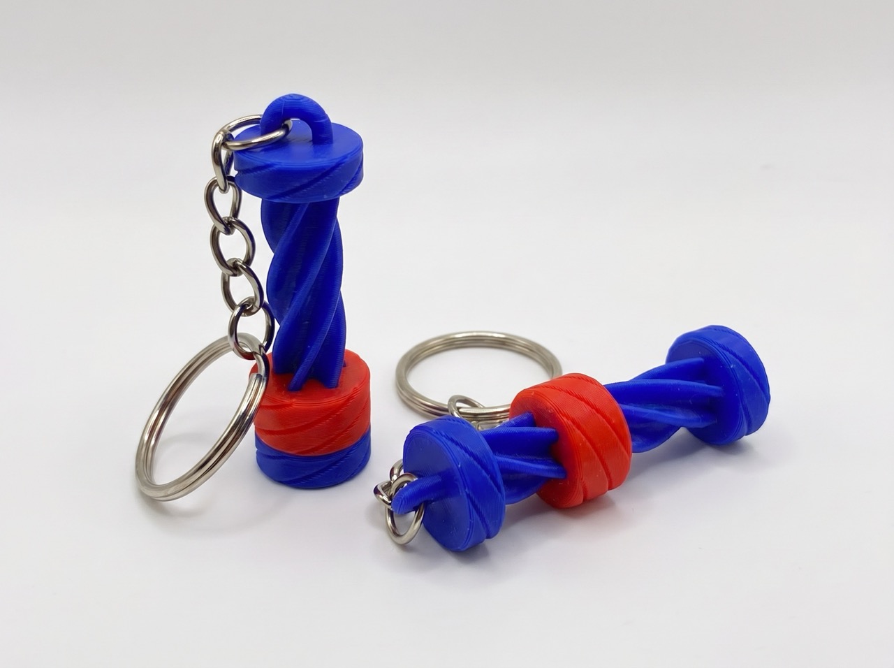 3D keychain Spiral hourglass